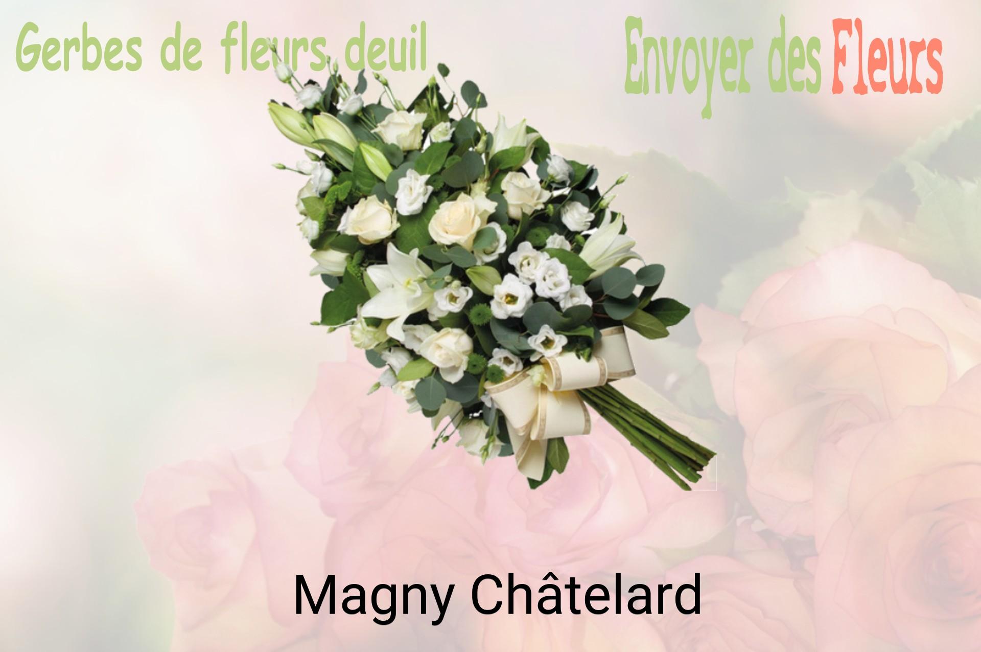 Gerbe de fleurs de deuil livrée à Magny-Châtelard